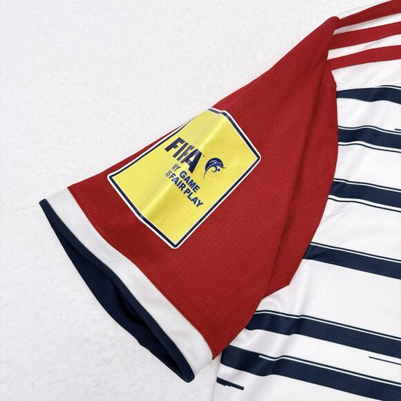 Cagliari Calcio Football Club Soccer Jersey Size Small White Red Italy NEW - Picture 5 of 13